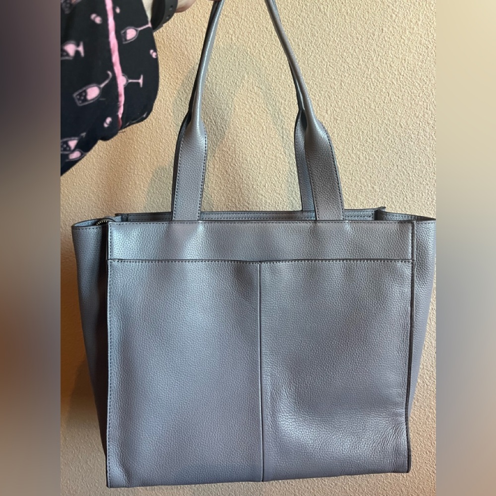 Nordstrom Grey leather purse